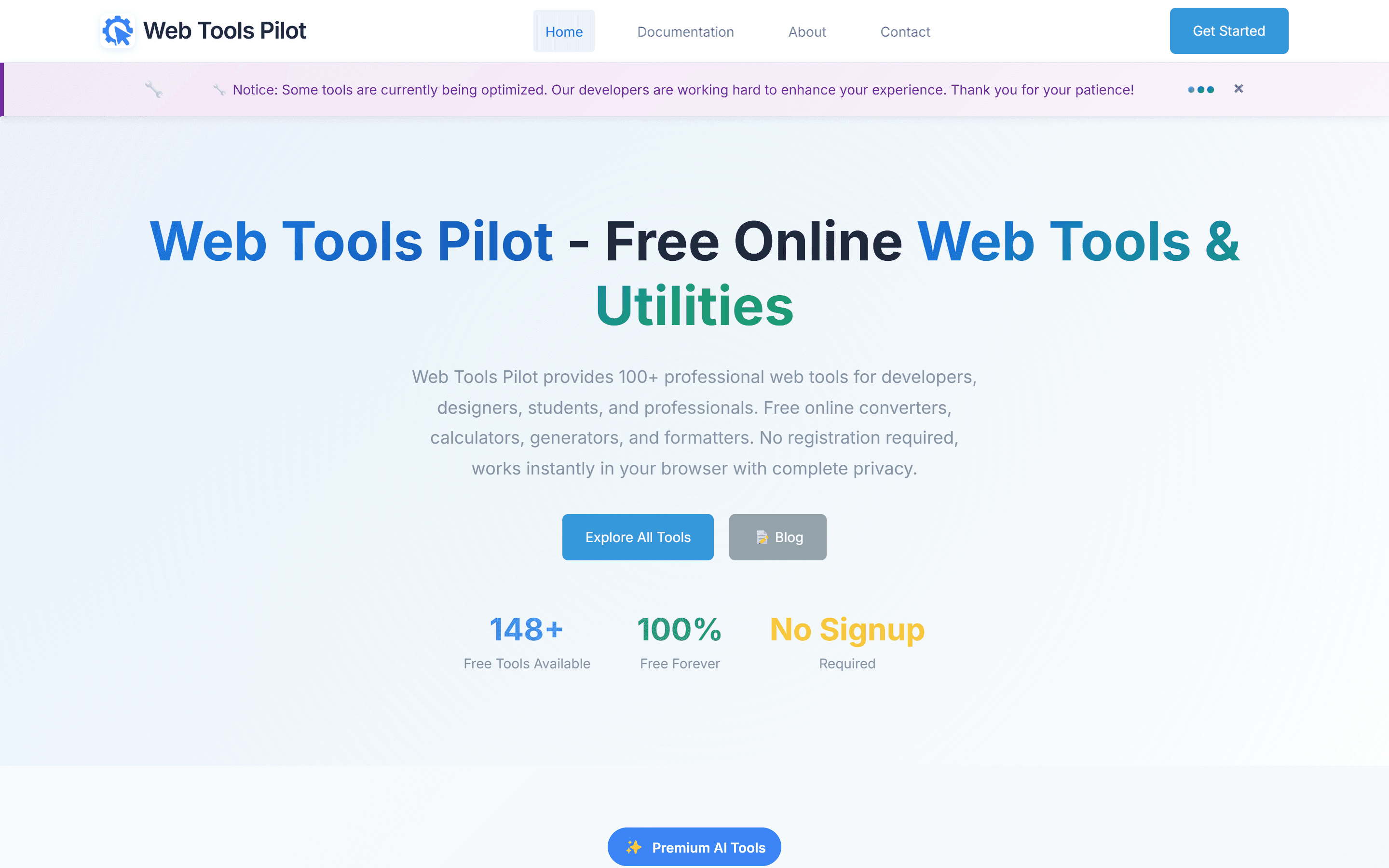 Web Tools Pilot