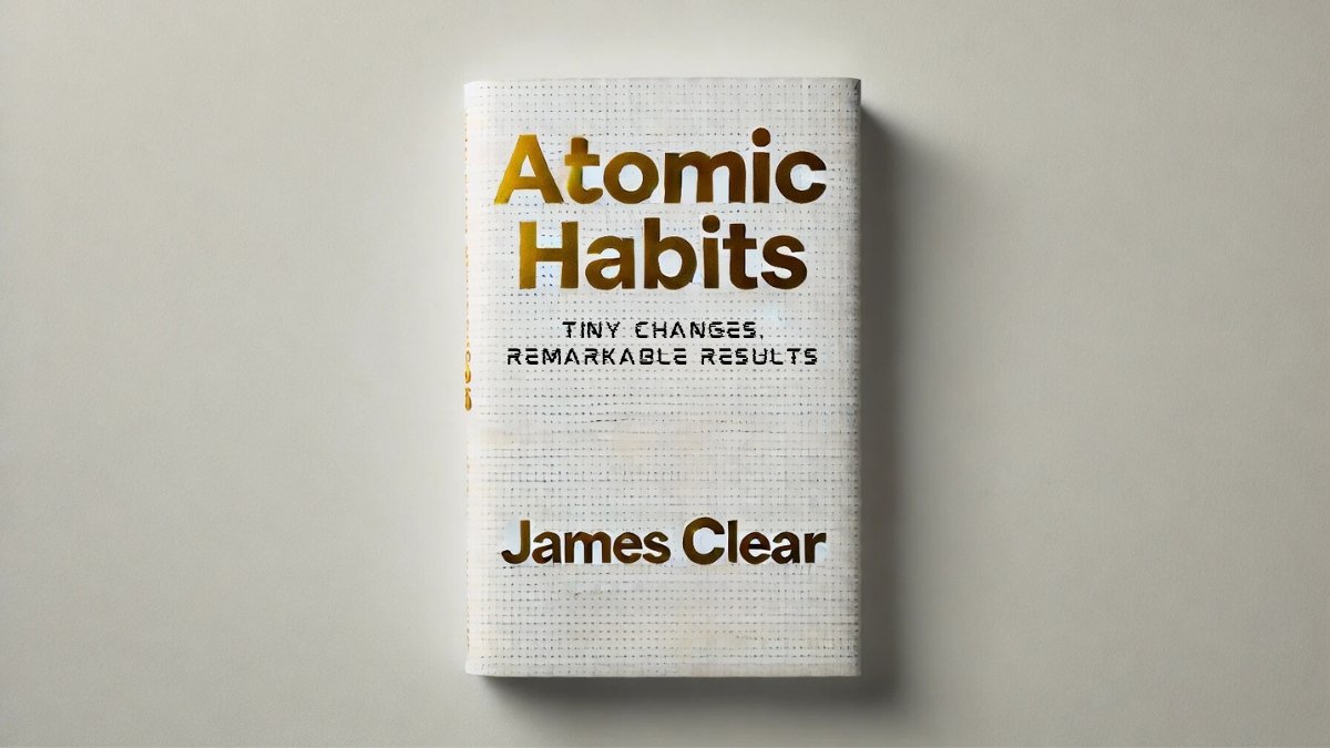 Atomic Habits Book on White Surface